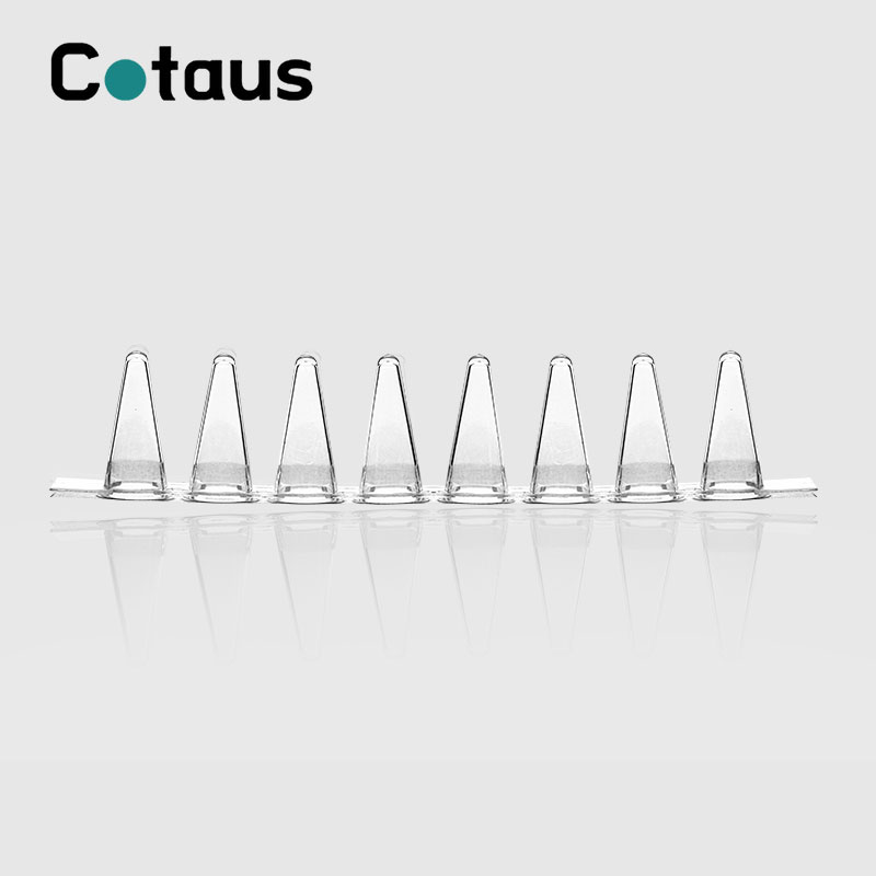 Tubos transparentes de 8 tiras de PCR de 0,1 ml